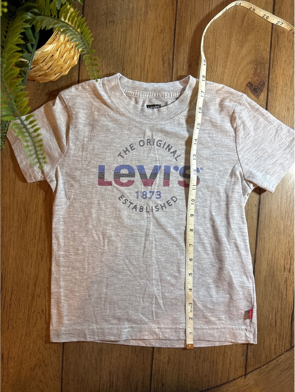 Levi’s Gray Logo Graphic T-Shirt Size 5/6